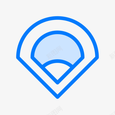角落棒球24蓝色图标图标
