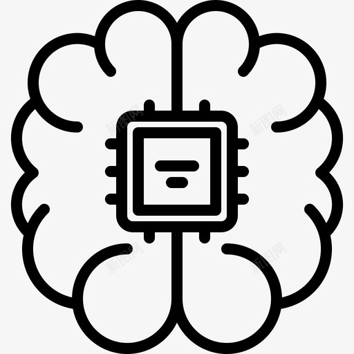 人工智能人工代码图标svg_新图网 https://ixintu.com 人工 人工智能 代码 开发 开发者 智能