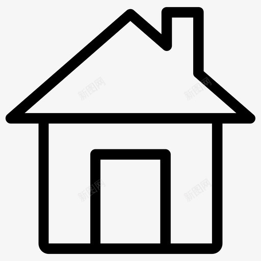 家房子家按钮图标svg_新图网 https://ixintu.com 房子 按钮