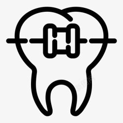 托槽托槽系统牙科牙医图标高清图片