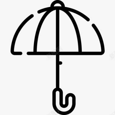 伞弹簧58直线型图标图标
