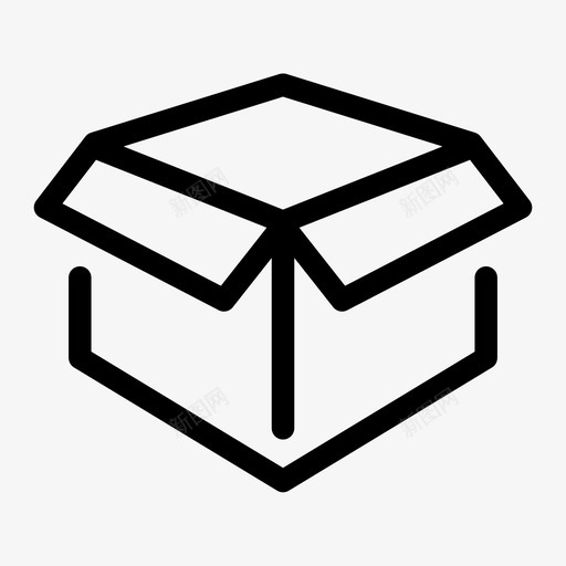 箱子纸箱包装图标svg_新图网 https://ixintu.com 包装 商务 礼物 箱子 纸箱 纸箱包装样机 运输