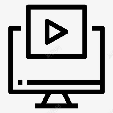 视频计算机电影图标图标