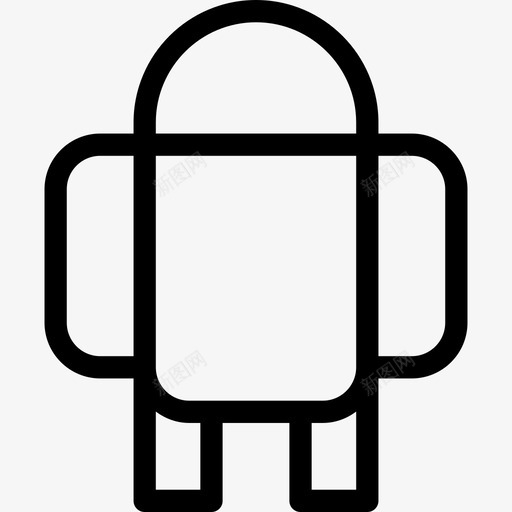 Android徽标5线性图标svg_新图网 https://ixintu.com Android 徽标 线性