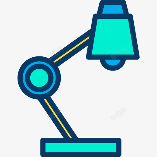 128办公室灯线颜色图标svg_新图网 https://ixintu.com 办公室 颜色