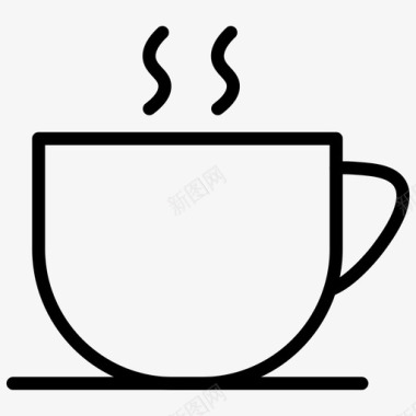 咖啡杯休息时间咖啡休息图标图标