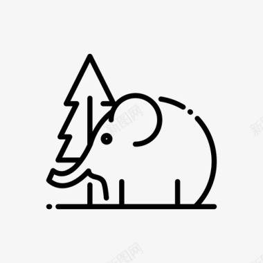 大象动物园18直系图标图标