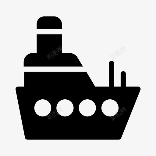 船游轮运输图标svg_新图网 https://ixintu.com 48像素 字形 旅行 游轮 运输 运输线