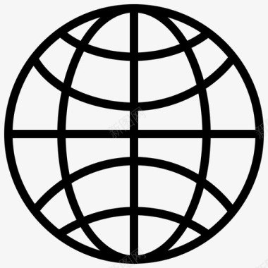 全球交付地理图标图标