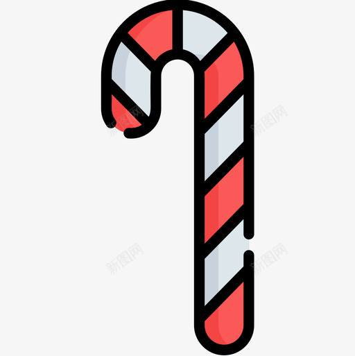 糖果棒圣诞169线性颜色图标svg_新图网 https://ixintu.com 圣诞 糖果 线性 颜色