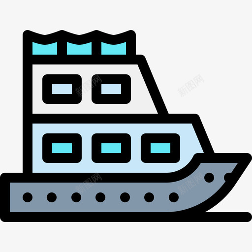 船房屋类型21线性颜色图标svg_新图网 https://ixintu.com 房屋类型21 线性颜色 船