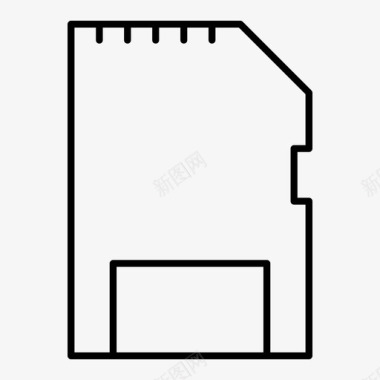 sd卡芯片内存图标图标