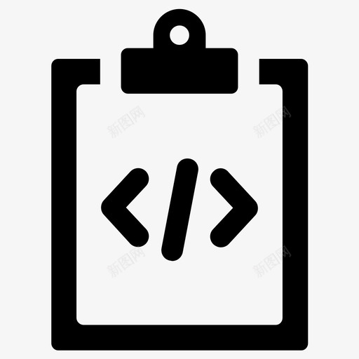 脚本代码开发图标svg_新图网 https://ixintu.com html 代码 开发 编程 脚本
