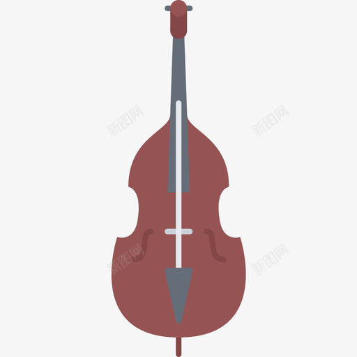 大提琴音乐91平调图标svg_新图网 https://ixintu.com 大提琴 平调 音乐