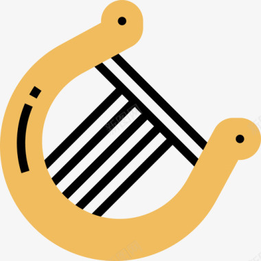 天琴座乐器7黄影图标图标