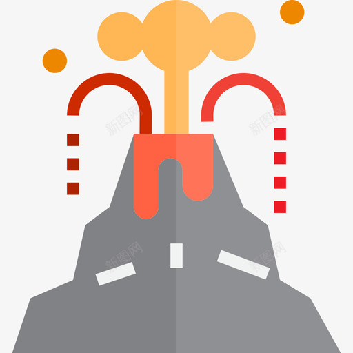 火山污染12平坦图标svg_新图网 https://ixintu.com 平坦 污染 火山