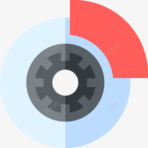 制动器汽车修理9扁平图标svg_新图网 https://ixintu.com 制动器 扁平 汽车修理