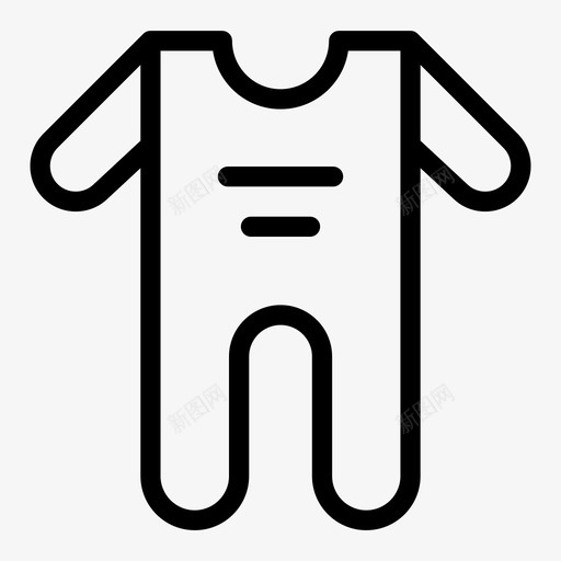 婴儿套装儿童衣服图标svg_新图网 https://ixintu.com 儿童 婴儿套装 衣服