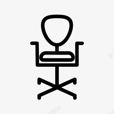 办公椅行政椅办公家具图标图标
