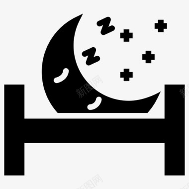 夜间时间睡觉时间清夜图标图标
