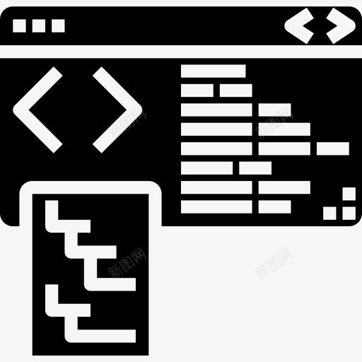 编码网页和开发26固体图标svg_新图网 https://ixintu.com 固体 开发 编码 网页设计