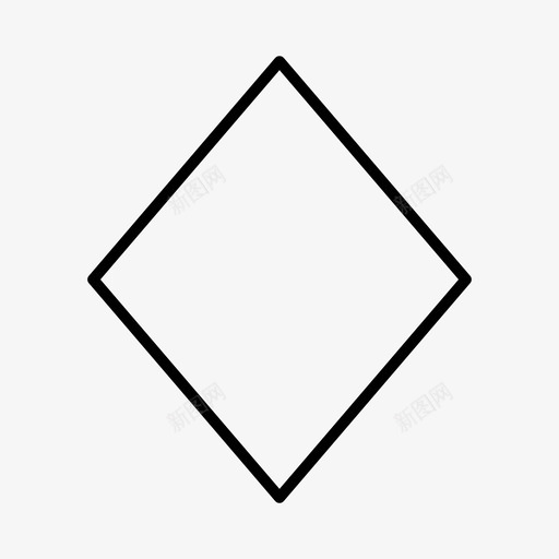 钻石几何数学图标svg_新图网 https://ixintu.com 几何 形状 数学 钻石