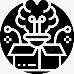 苹果6的外框创造性思维框外学习字形6图标高清图片