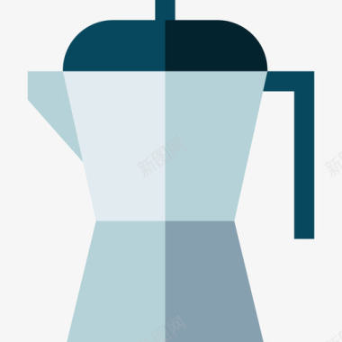 咖啡机烹饪76扁平图标图标