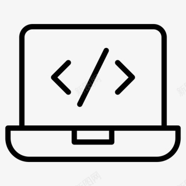 编码开发笔记本电脑图标图标