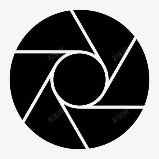 照相机光圈镜头图标svg_新图网 https://ixintu.com 光圈 多媒体实体 媒体 照相机 镜头