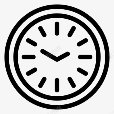 时钟时间墙图标图标