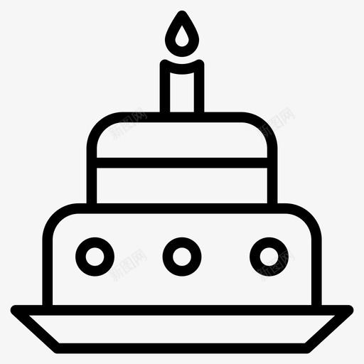 蛋糕面包店生日图标svg_新图网 https://ixintu.com 甜蜜 生日 美味 蛋糕 面包店 面包店系列图标