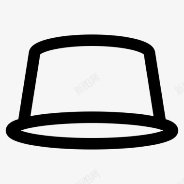 帽子时尚头图标图标