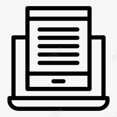 文档设备笔记本电脑图标图标