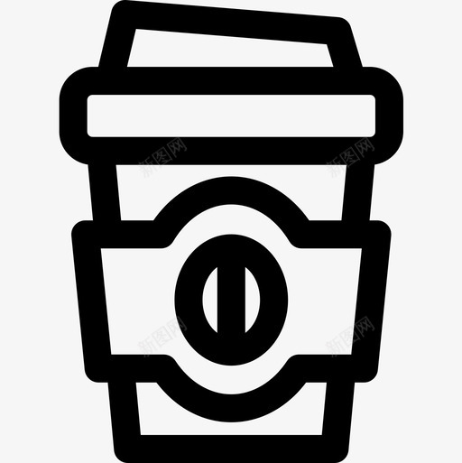 咖啡杯外卖35直线型图标svg_新图网 https://ixintu.com 咖啡杯 外卖35 直线型