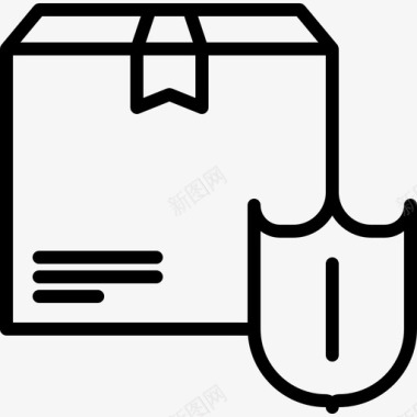 箱子保护交货防护图标图标