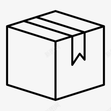 盒子纸箱送货图标图标