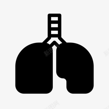 肺医院人体器官图标图标