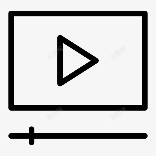 视频媒体音乐图标svg_新图网 https://ixintu.com 媒体 播放 播放器 视频 音乐