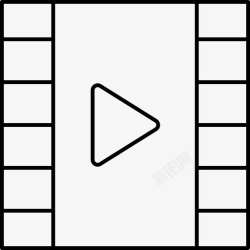 电影流程视频电影媒体图标高清图片