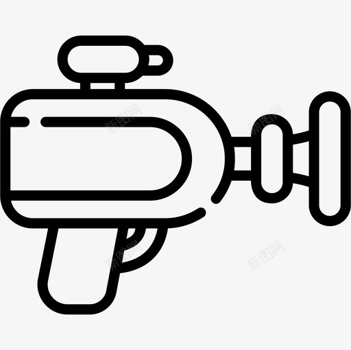 激光枪呆子21直线型图标svg_新图网 https://ixintu.com 呆子 激光 直线 线型