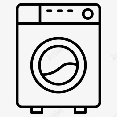 洗衣机烘干机家用电器图标图标