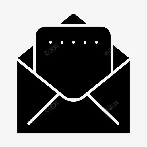 文档邮件电子邮件实心字形图标svg_新图网 https://ixintu.com 字形 实心 文档 电子邮件 邮件