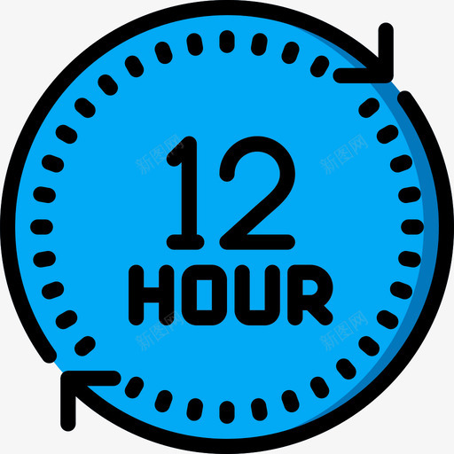 线性管理12小时33小时图标svg_新图网 https://ixintu.com 12小时 33小时 管理 线性