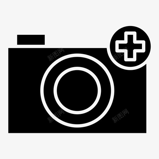 添加相机拍摄图像图标svg_新图网 https://ixintu.com 图像 度假和酒店 拍摄 添加相机 照片 肖像