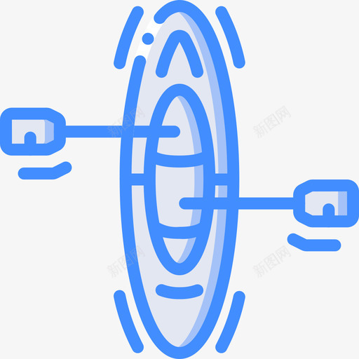 皮艇探险运动17蓝色图标svg_新图网 https://ixintu.com 探险 皮艇 蓝色 运动