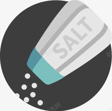 盐营养8扁平图标图标