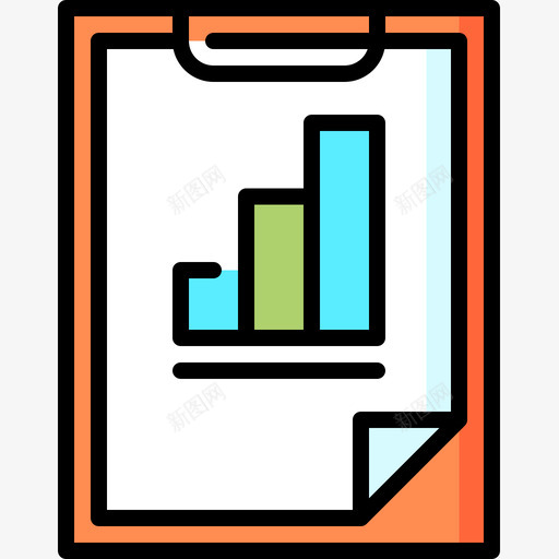 条形图营销113线颜色图标svg_新图网 https://ixintu.com 条形图 营销 颜色