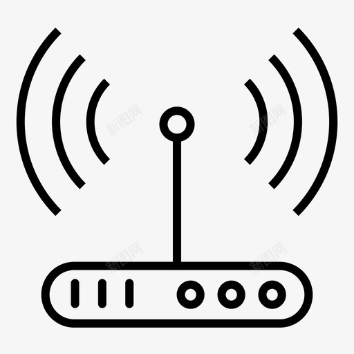 调制解调器通信设备1概述图标svg_新图网 https://ixintu.com 调制解调器 通信设备1概述
