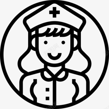 护士职业化身15直系图标图标